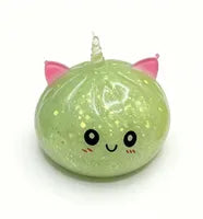 Large Dumpling Stress Ball with Steamer Colorful Squishy Bun Sensory Toy for Anxiety Relief Squeeze