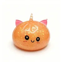 Large Dumpling Stress Ball with Steamer Colorful Squishy Bun Sensory Toy for Anxiety Relief Squeeze