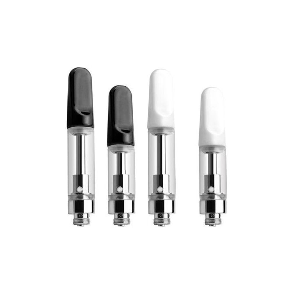 CCELL 0.5ml / 1.0ml Glass Silver Cartridge (Threaded Black Ceramic Mouthpiece)