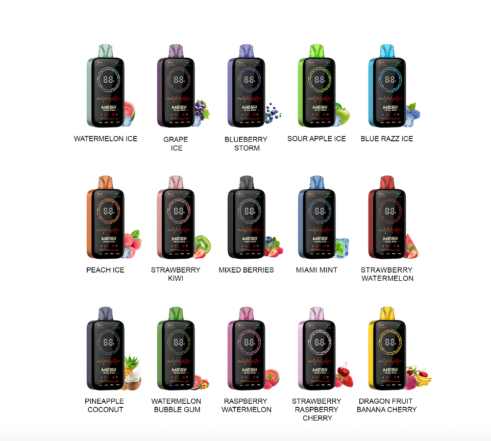 Mesii Visual Box 16000 Puffs Full LED Display Disposable Electronic Cigarette