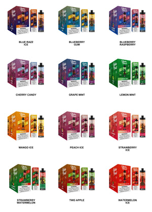 Shisha Beast DTL Disposable Electronic Cigarette 26ml E Liquid LED Screen RGB Light 20000 Puffs